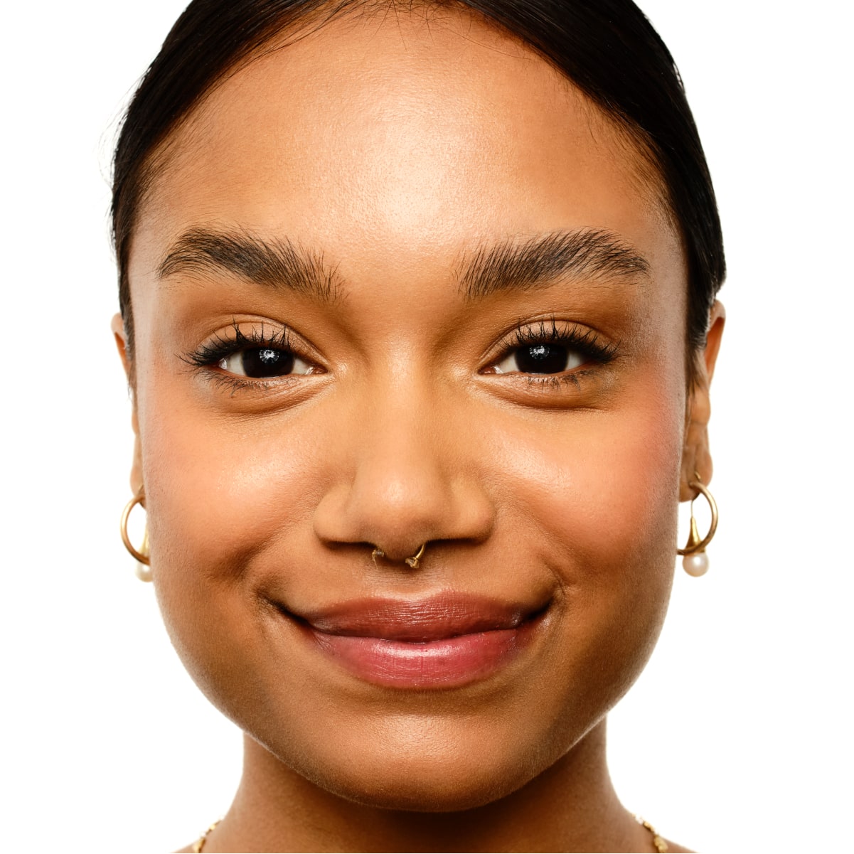 Headshot displaying Warm Beige